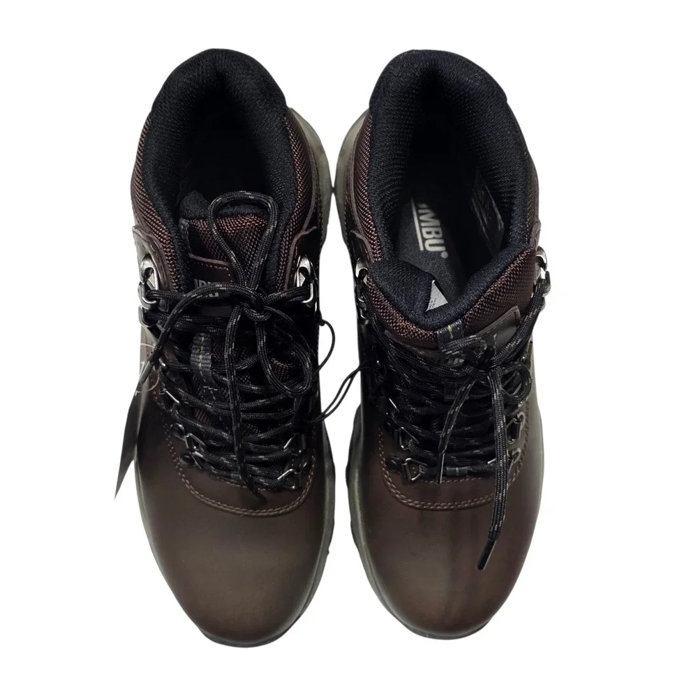 Khombu Kenny‎ Hiking Boots Mens 9 Brown Waterproof Leather Trail Outdoor Shoes